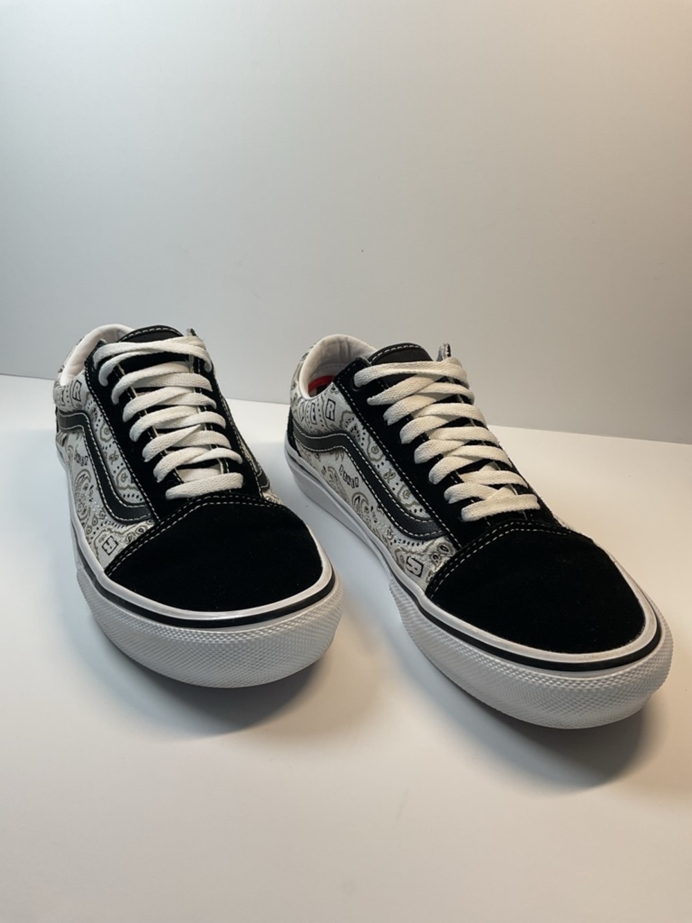 Vans Old Skool x Baker Bandana Black White Men 8 Women 9.5 Skate Shoes - Picture 8 of 10